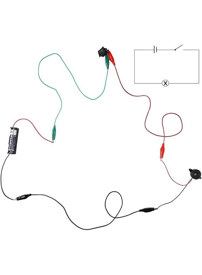 BEBLOSSOM Electric circuit motor kit – DIY science experiment educational Montessori learning set for kids, STEM project with motors, propellers, switches, bulbs, and accessories - Image 3